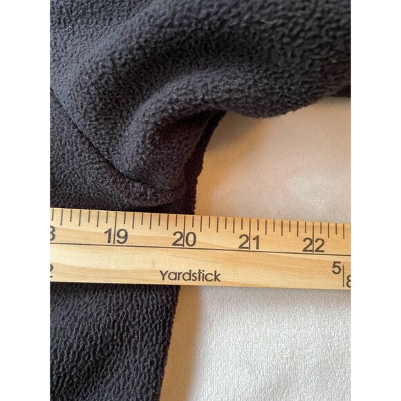 E-Studio Womens Fleece Jacket With Faux Fur Trim Size L Y2K Black - Picture 6 of 9